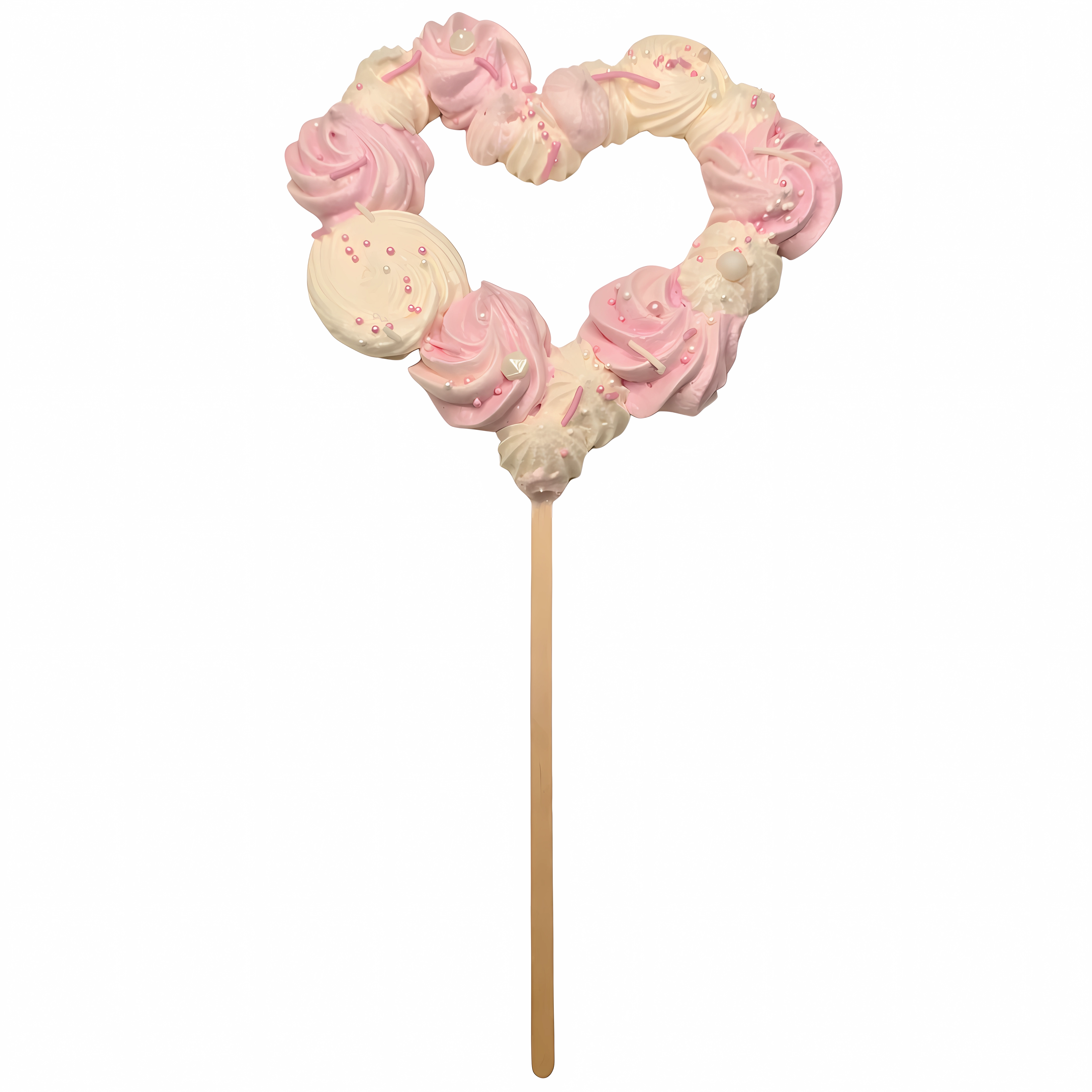 Heart Meringue Lollipop