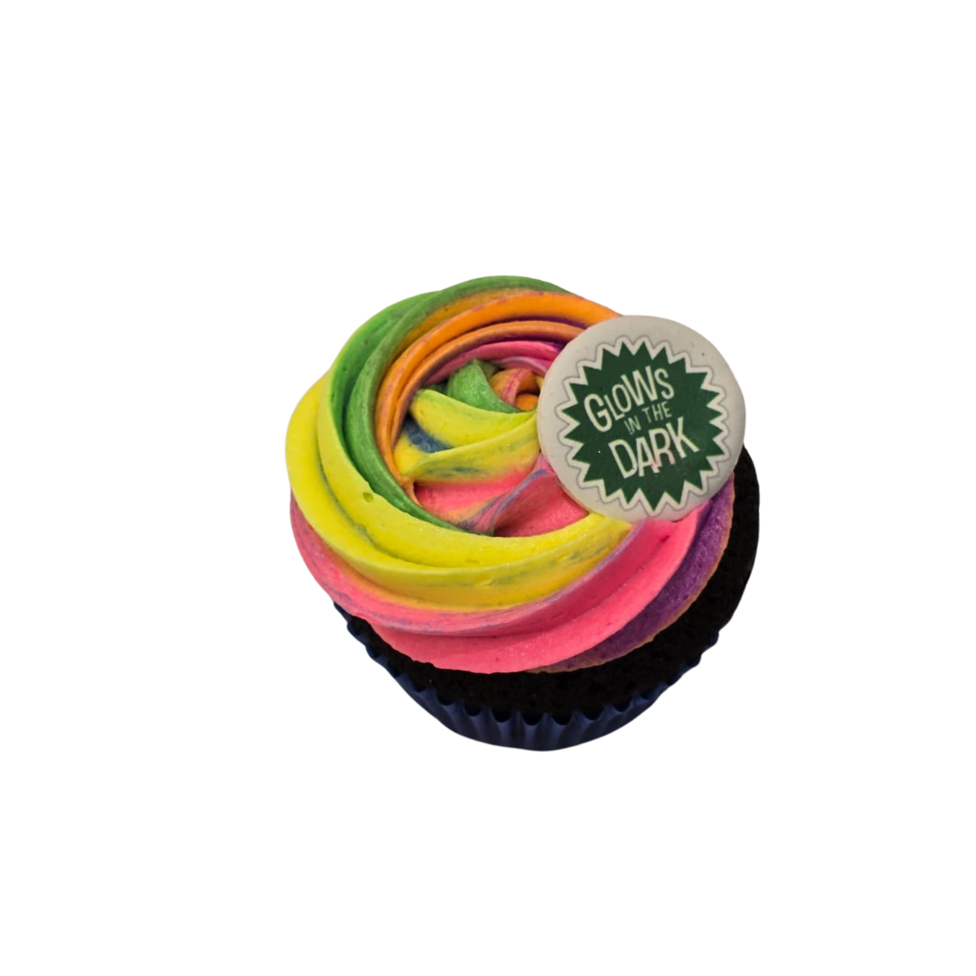 Neon Glow Cupcake